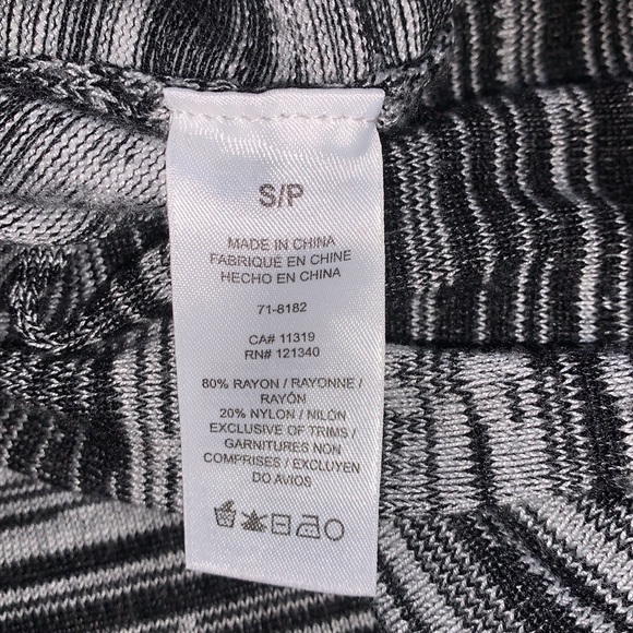 Dynamite Black and Gray Striped Mini Dress - Picture 13 of 13